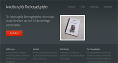 Desktop Screenshot of drehorgelanleitung.de